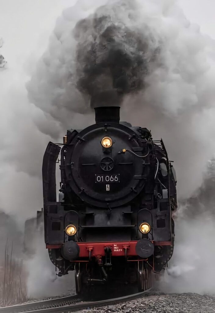 steam locomotive, railroad, historical, transport, rail transport, smoke, train, rails, track system, railway line, standard gauge 1535mm, tracks, track bed, gravel